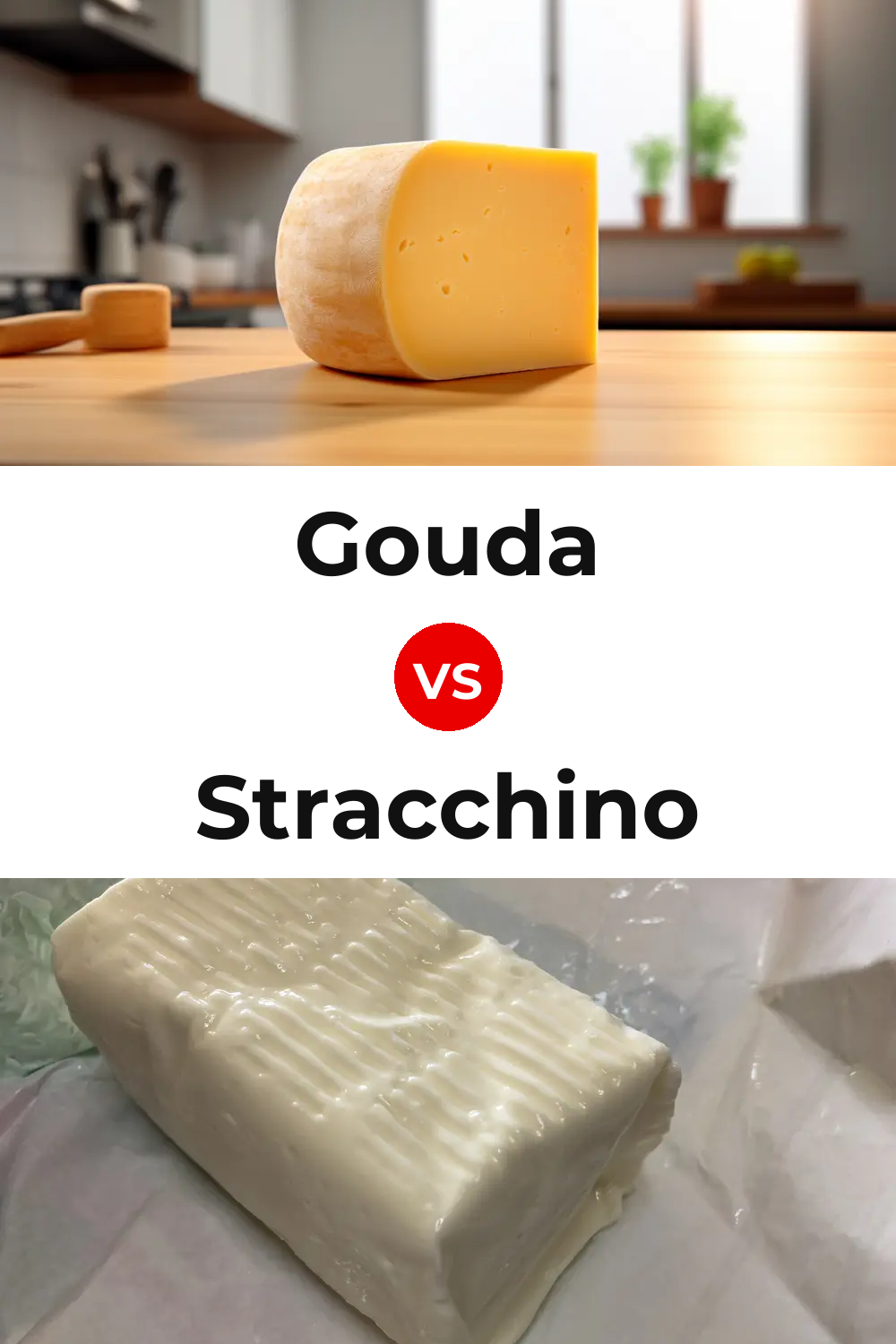 Gouda Cheese vs Stracchino Cheese Pinterest comparison