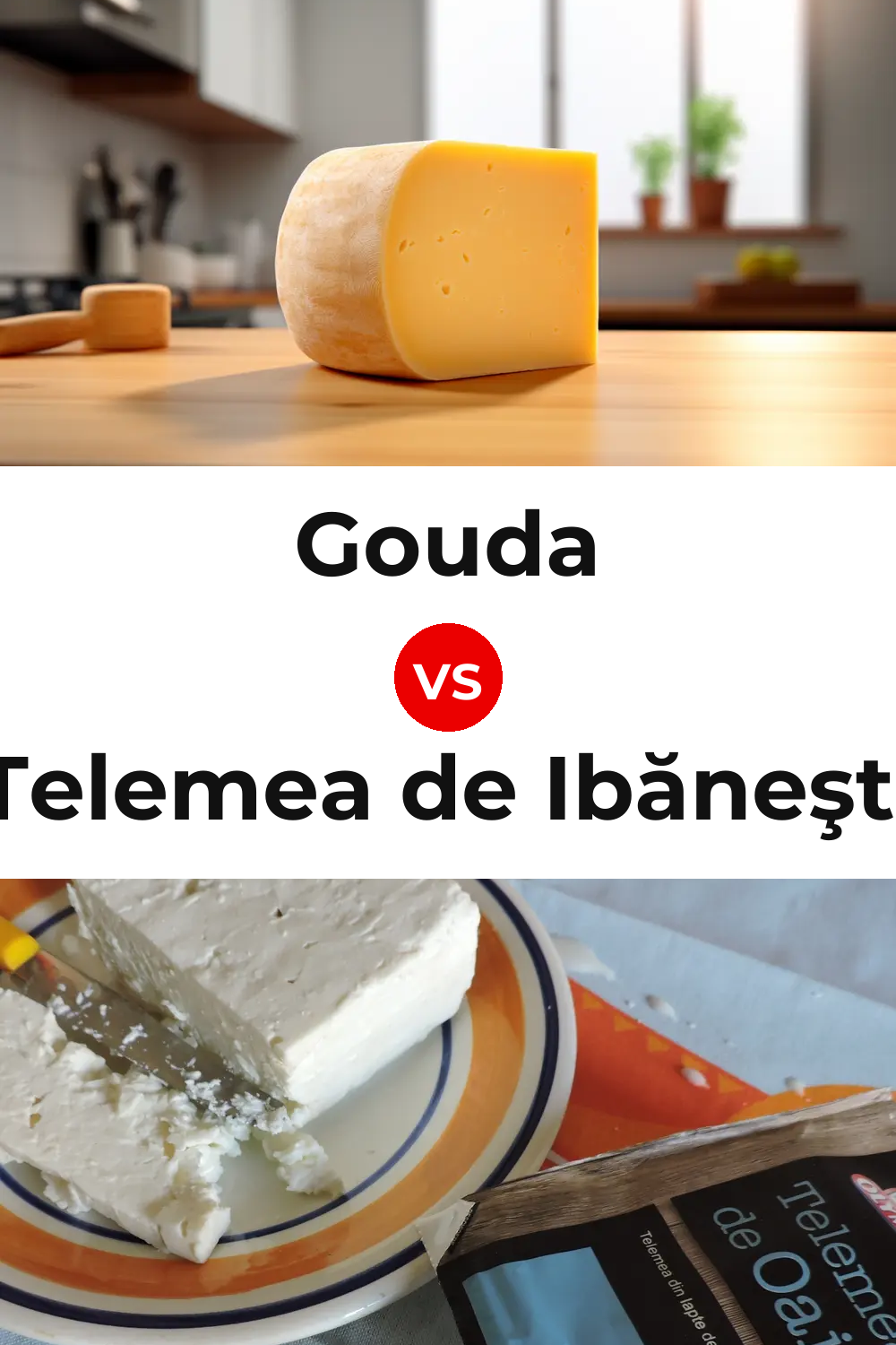 Gouda Cheese vs Telemea de Ibăneşti Cheese Pinterest comparison