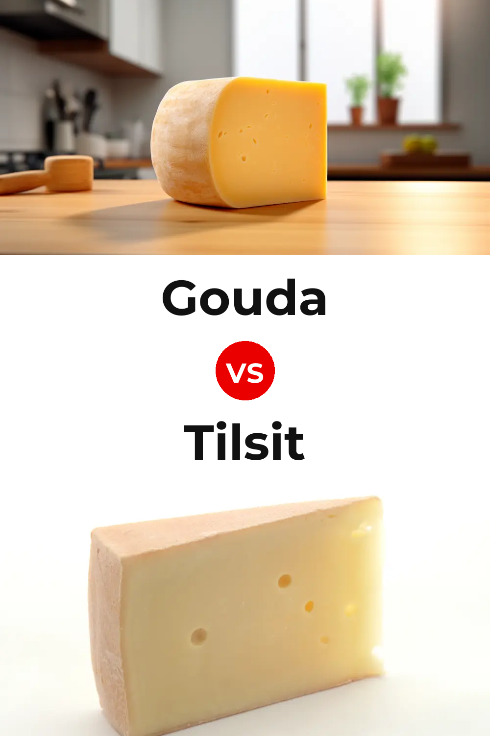 Gouda Cheese vs Tilsit Cheese Pinterest comparison