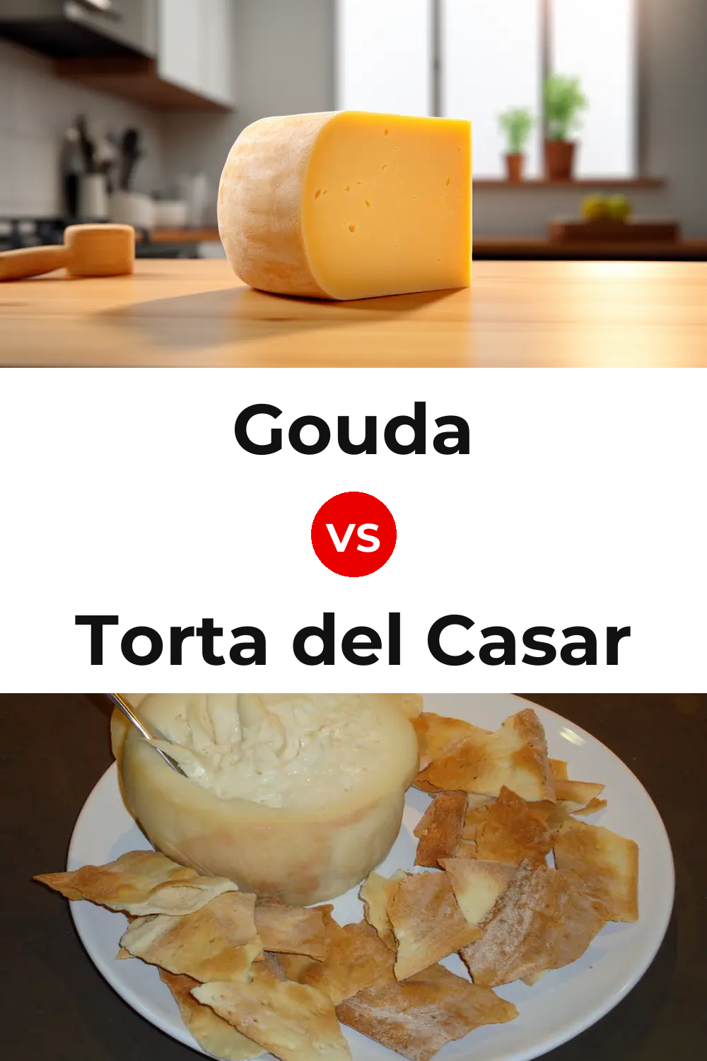 Gouda Cheese vs Torta del Casar Cheese Pinterest comparison