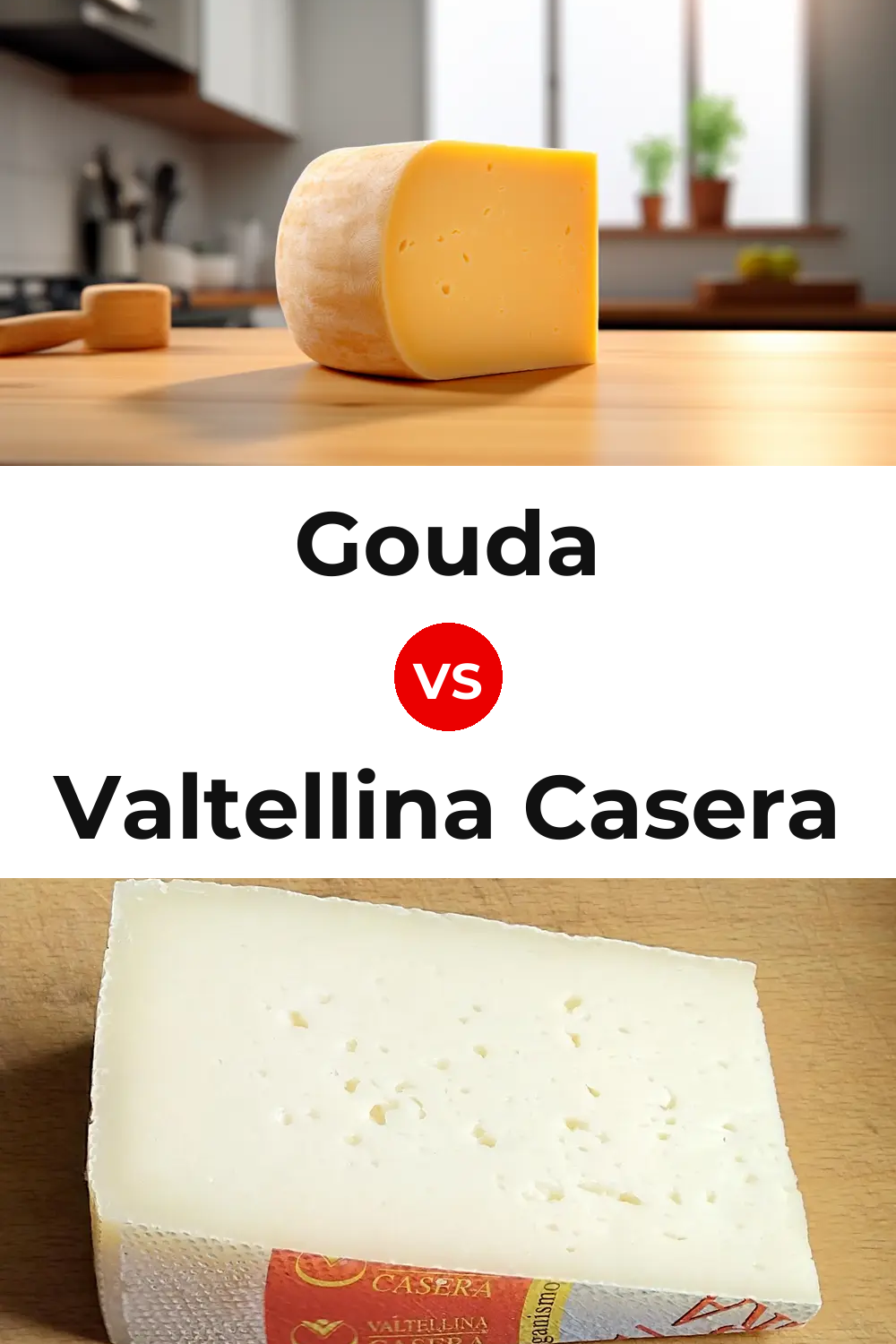 Gouda Cheese vs Valtellina Casera Cheese Pinterest comparison