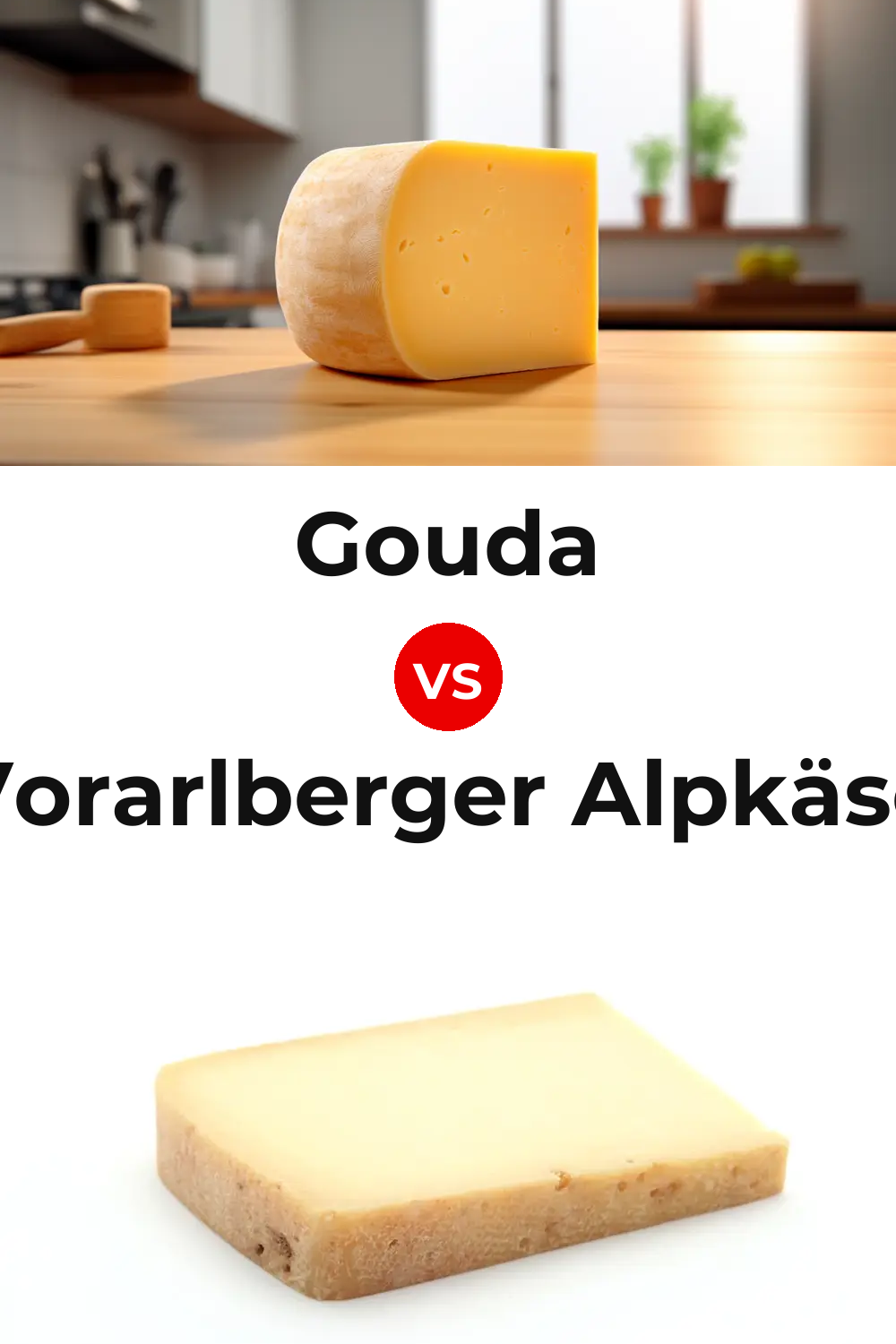 Gouda Cheese vs Vorarlberger Alpkäse Cheese Pinterest comparison