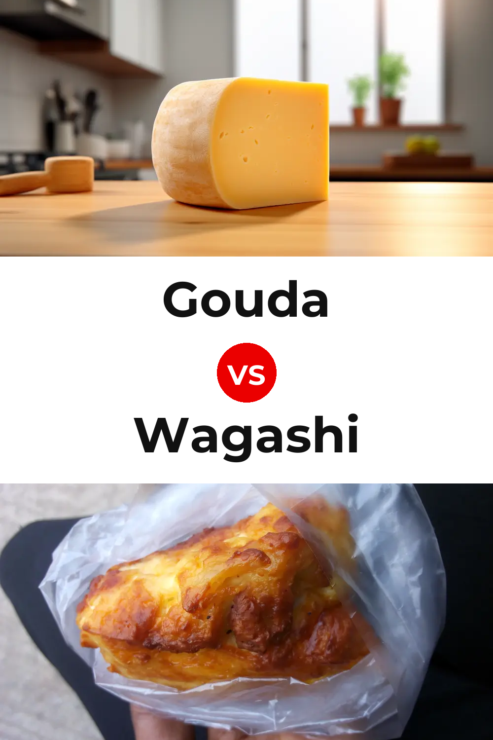 Gouda Cheese vs Wagashi Cheese Pinterest comparison
