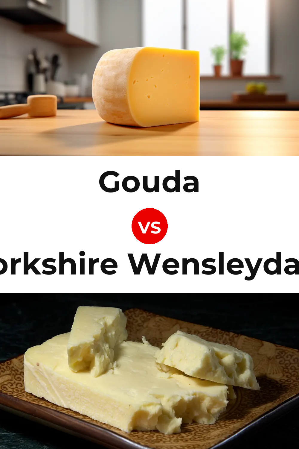 Gouda Cheese vs Yorkshire Wensleydale Cheese Pinterest comparison