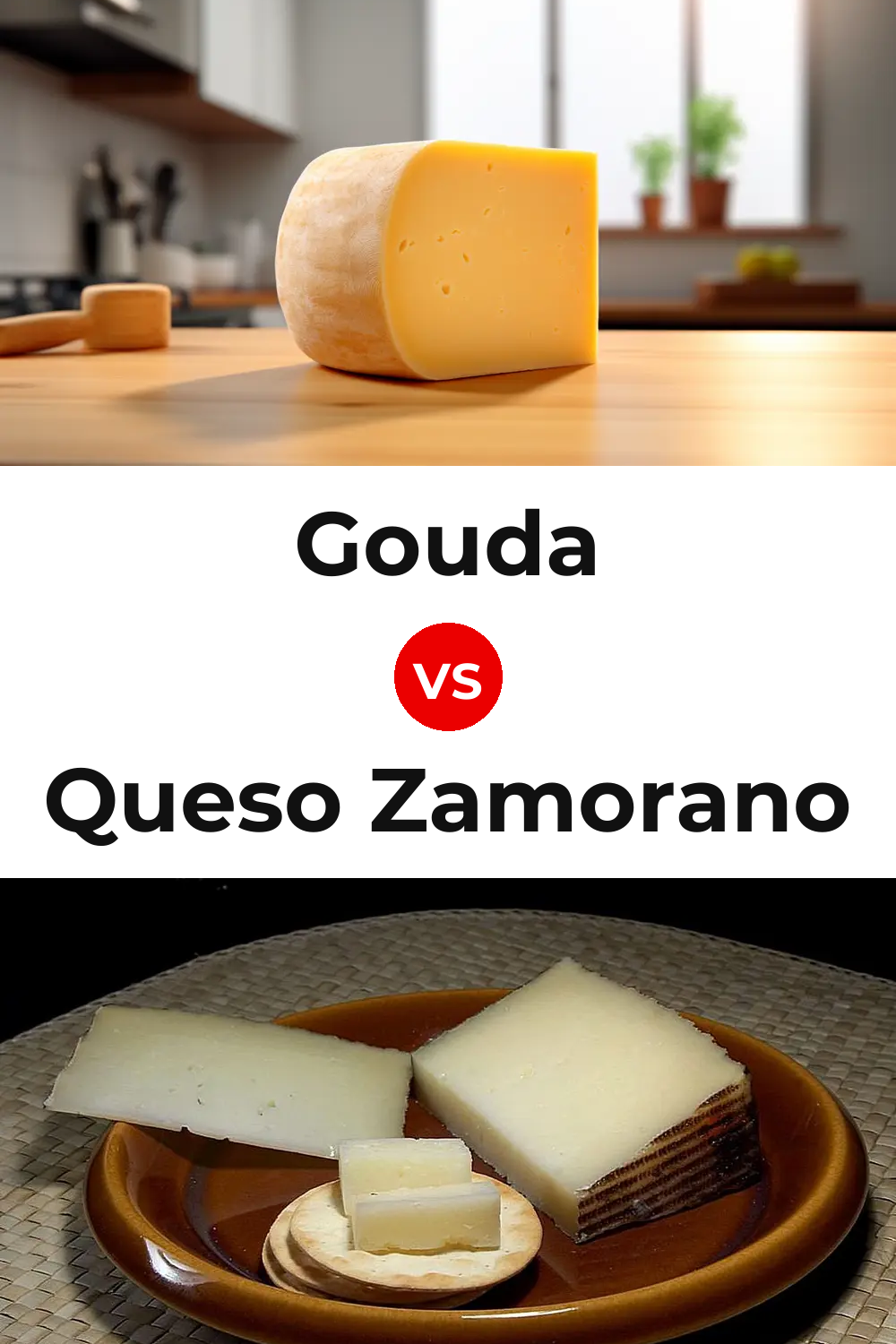 Gouda Cheese vs Queso Zamorano Pinterest comparison