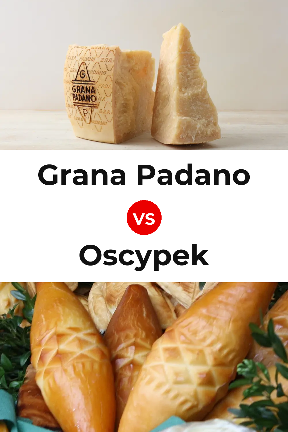 Grana Padano Cheese vs Oscypek Cheese Pinterest comparison