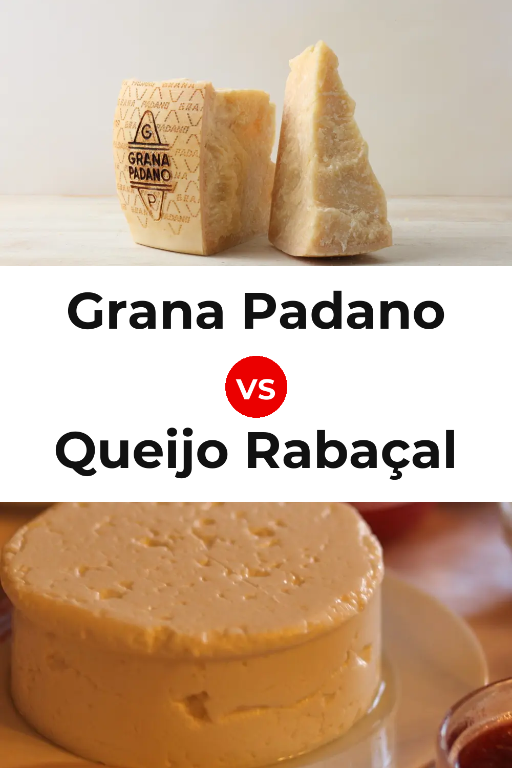 Grana Padano Cheese vs Queijo Rabaçal Pinterest comparison