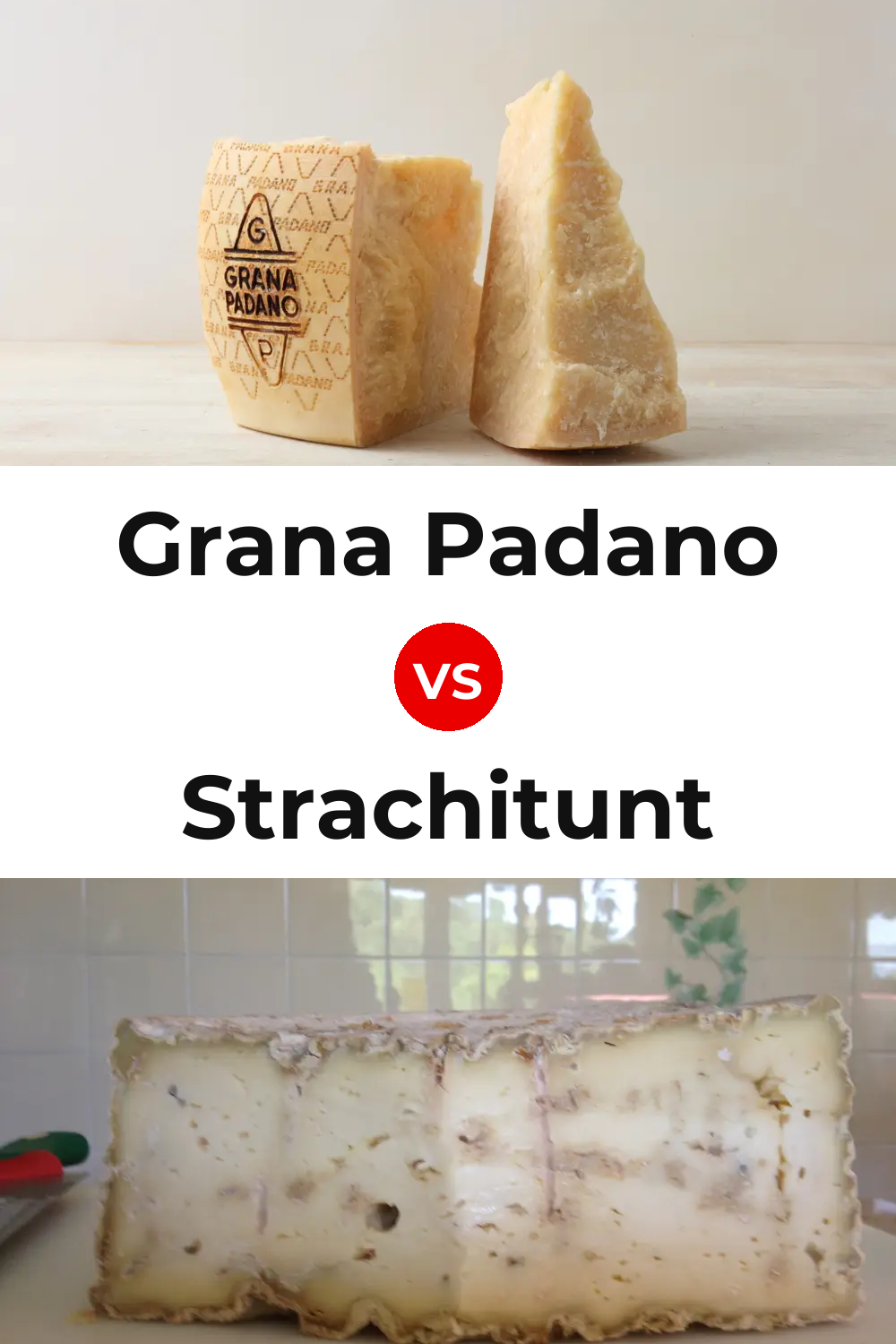 Grana Padano Cheese vs Strachitunt Cheese Pinterest comparison