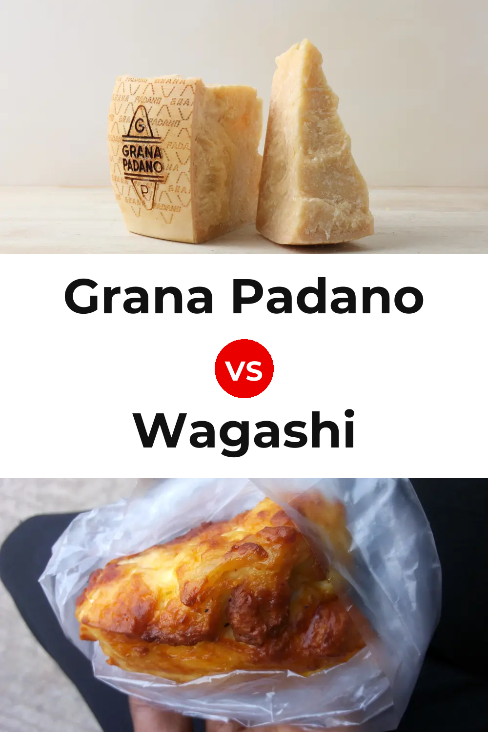 Grana Padano Cheese vs Wagashi Cheese Pinterest comparison