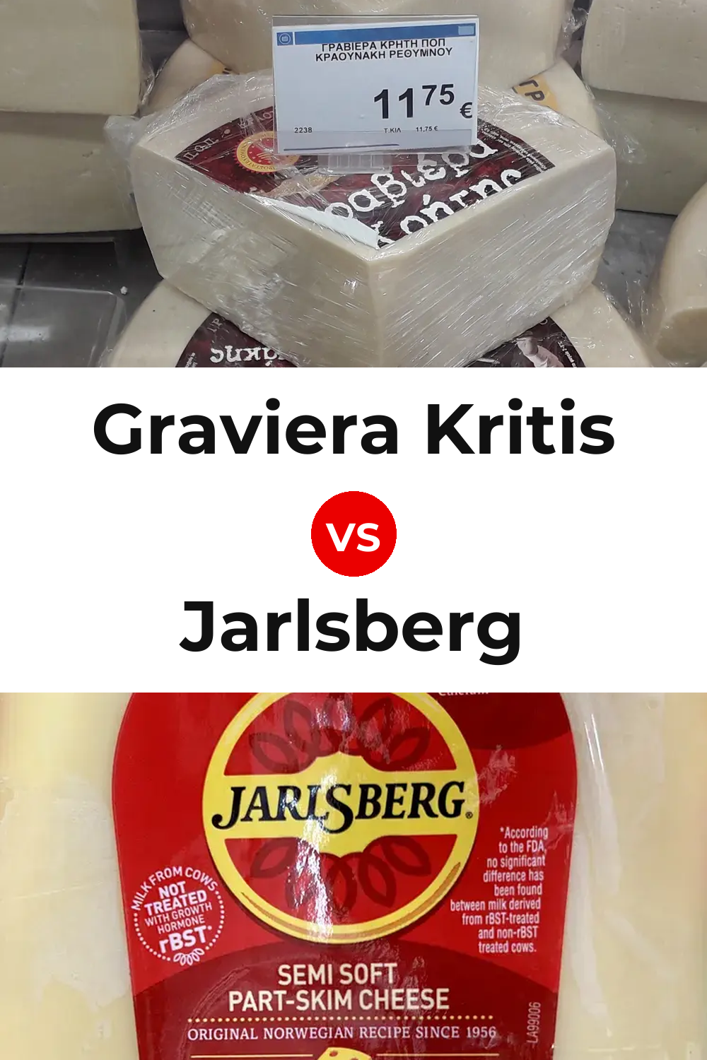 Graviera Kritis Cheese vs Jarlsberg Cheese Pinterest comparison