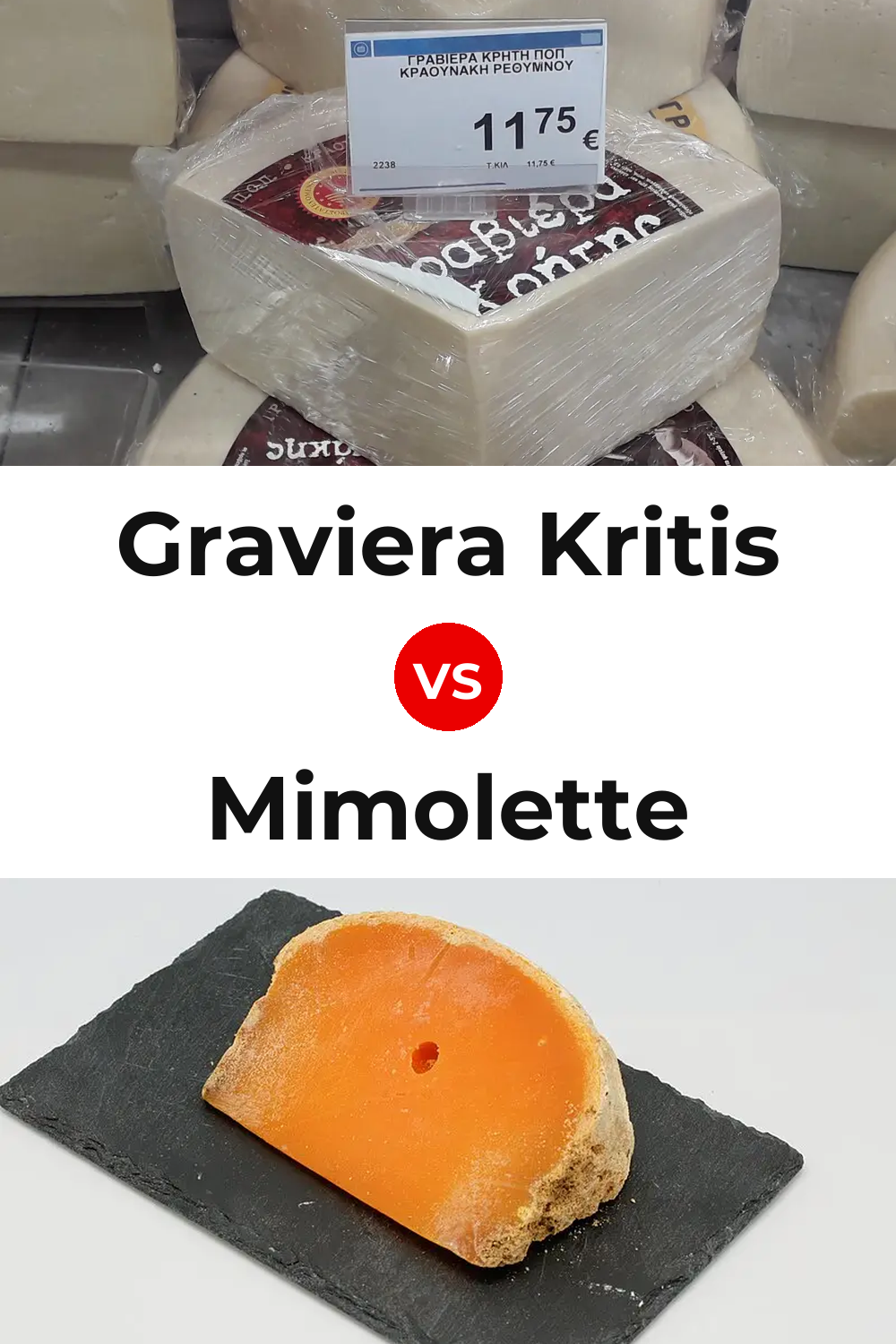 Graviera Kritis Cheese vs Mimolette Cheese Pinterest comparison