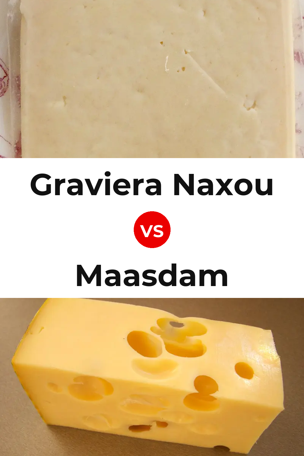 Graviera Naxou Cheese vs Maasdam Cheese Pinterest comparison