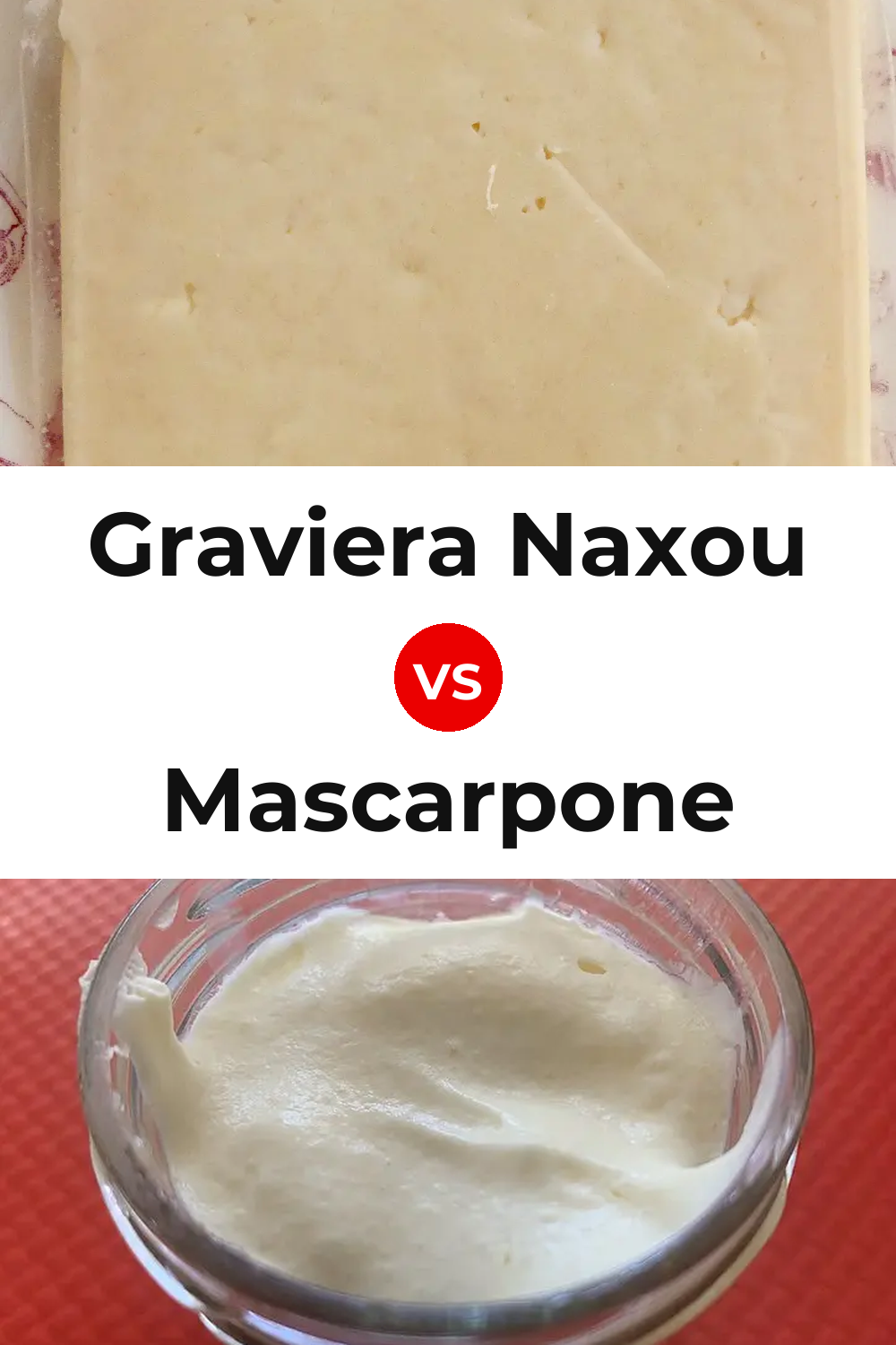Graviera Naxou Cheese vs Mascarpone Cheese Pinterest comparison