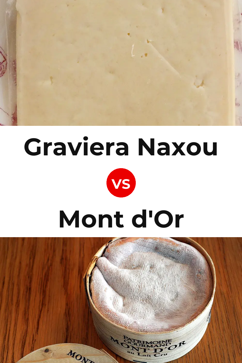 Graviera Naxou Cheese vs Mont d'Or Cheese Pinterest comparison