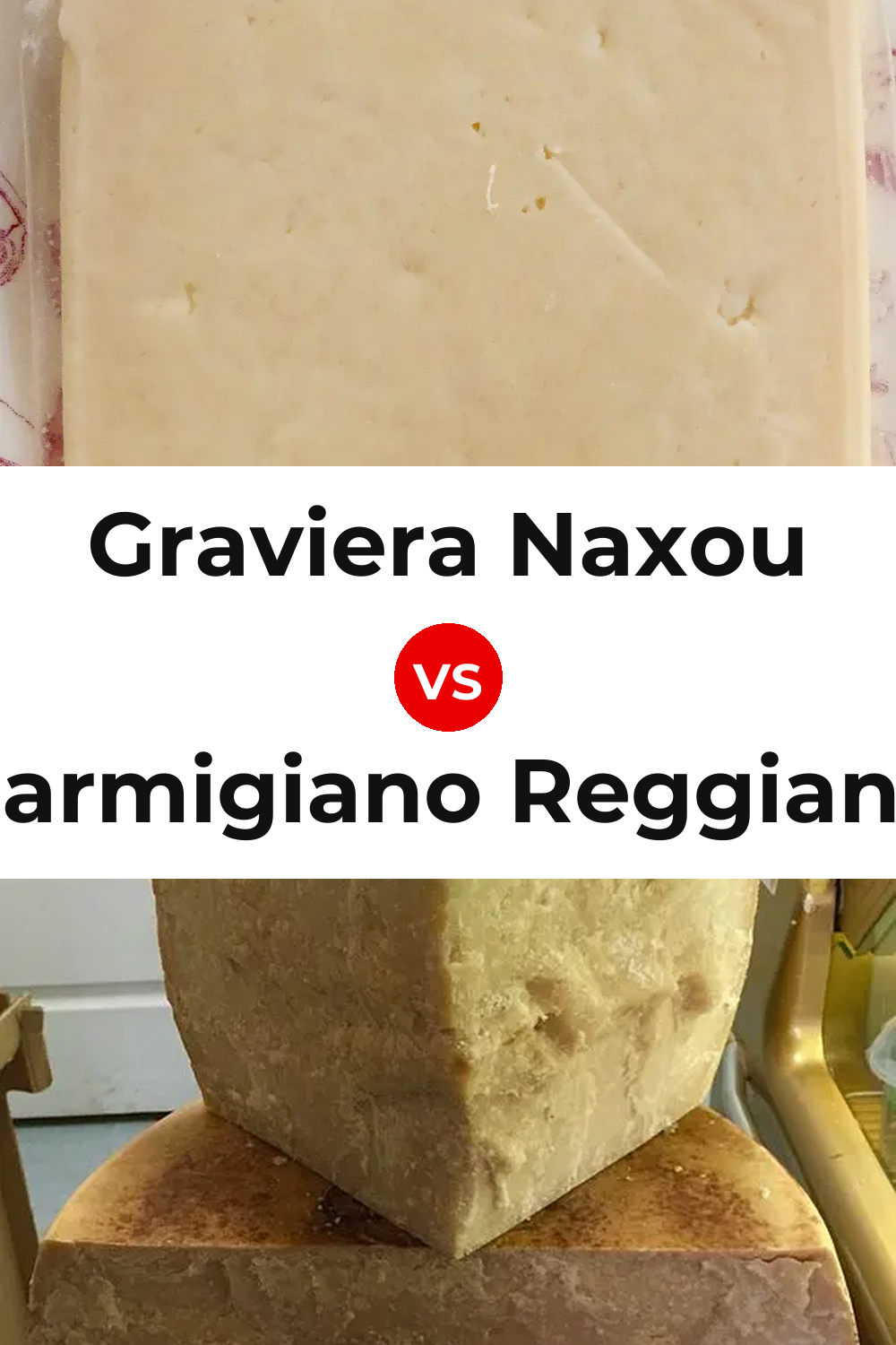 Graviera Naxou Cheese vs Parmigiano Reggiano Cheese Pinterest comparison