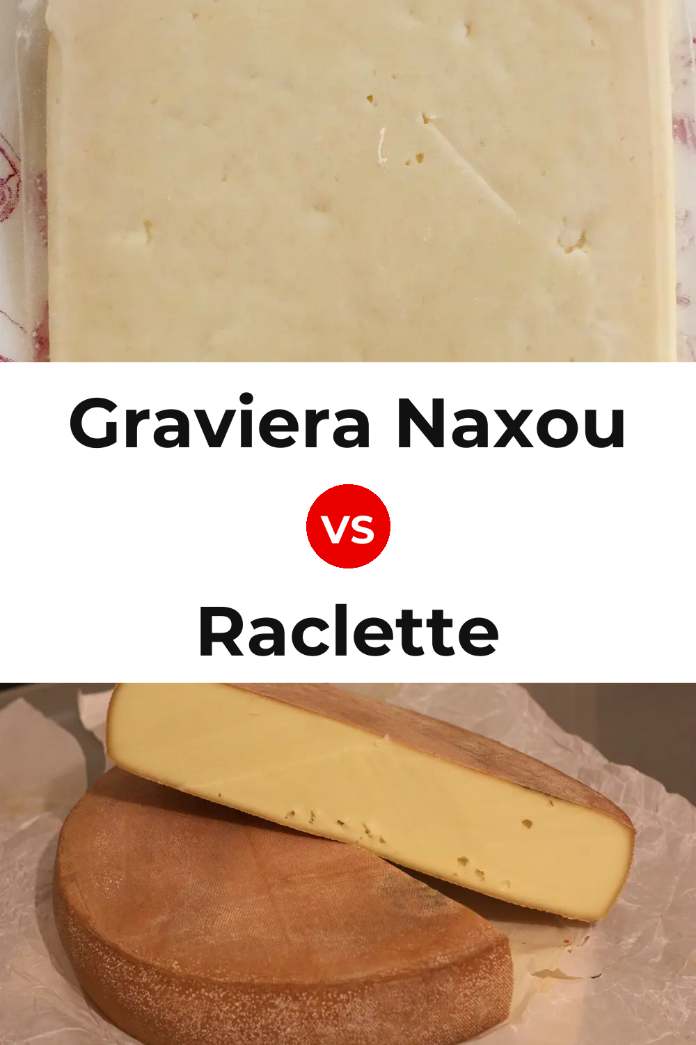 Graviera Naxou Cheese vs Raclette Cheese Pinterest comparison