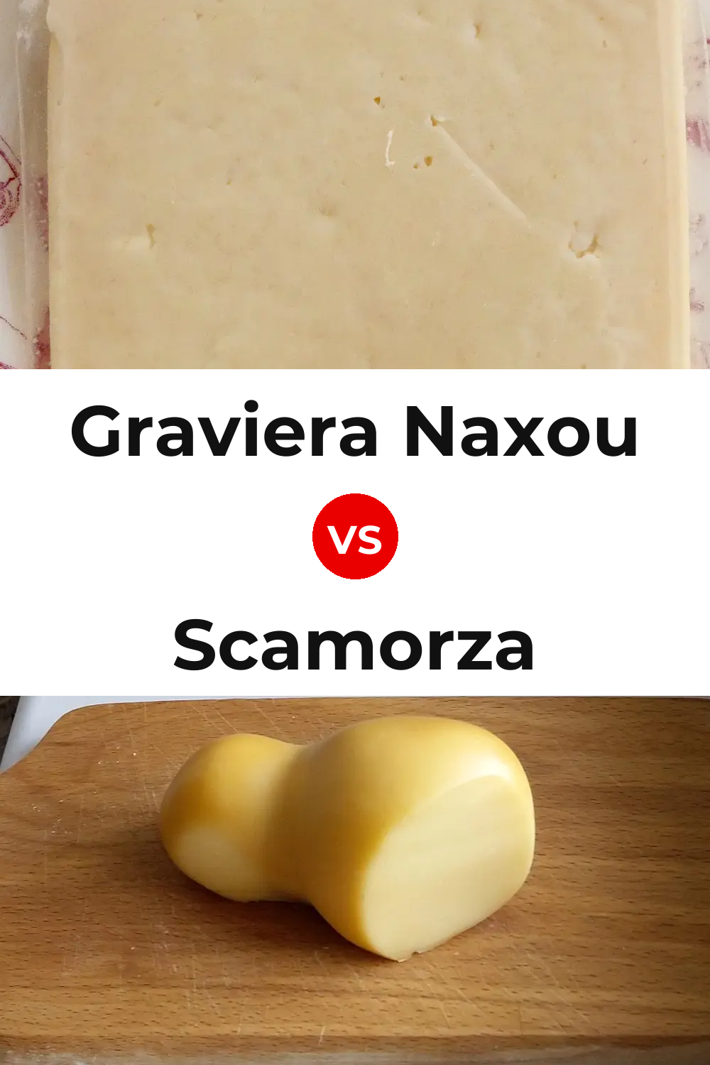 Graviera Naxou Cheese vs Scamorza Cheese Pinterest comparison