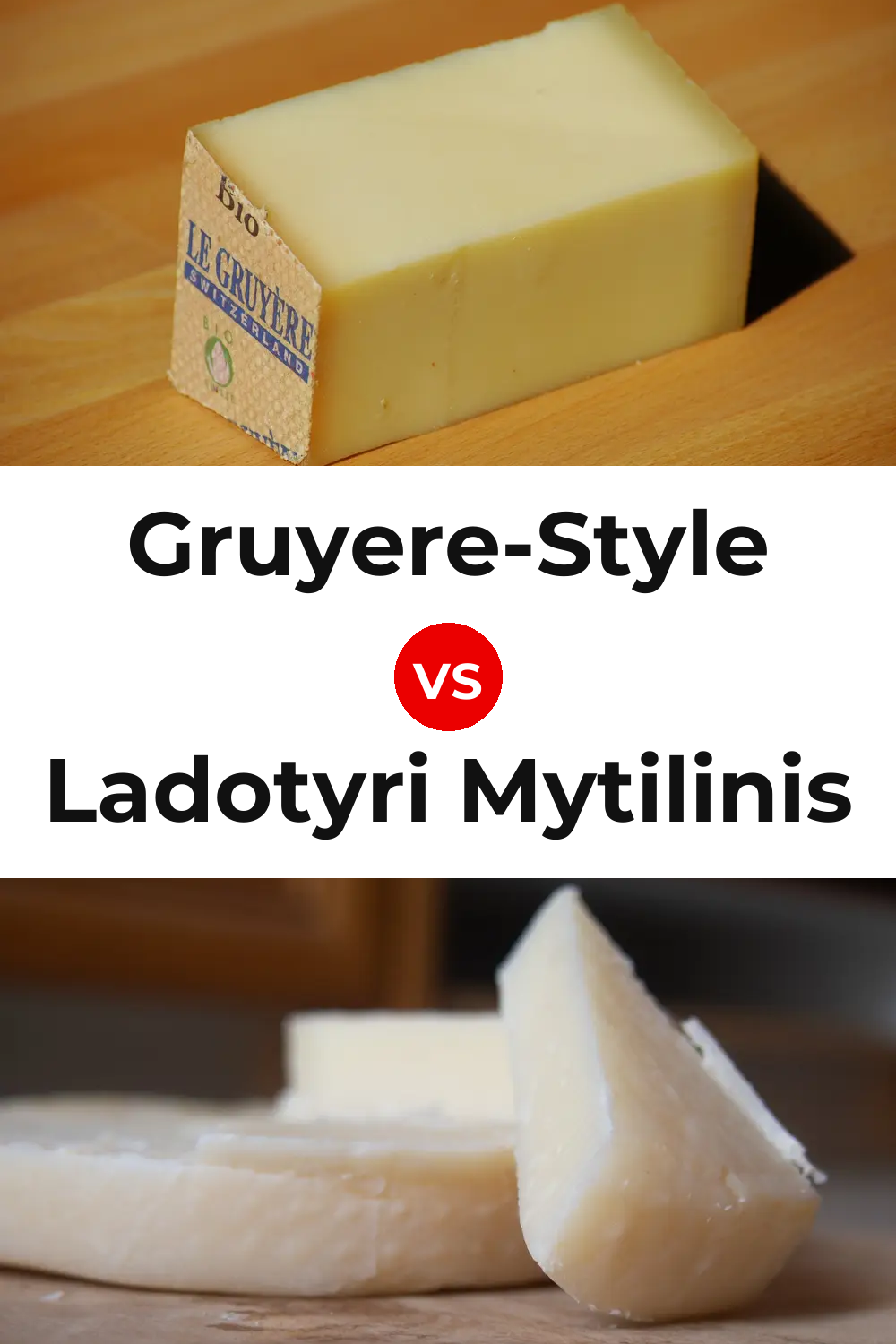 Gruyere-Style Cheese vs Ladotyri Mytilinis Cheese Pinterest comparison