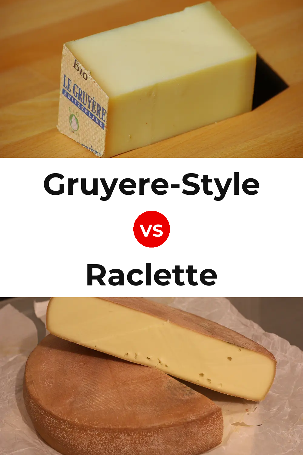 Gruyere-Style Cheese vs Raclette Cheese Pinterest comparison