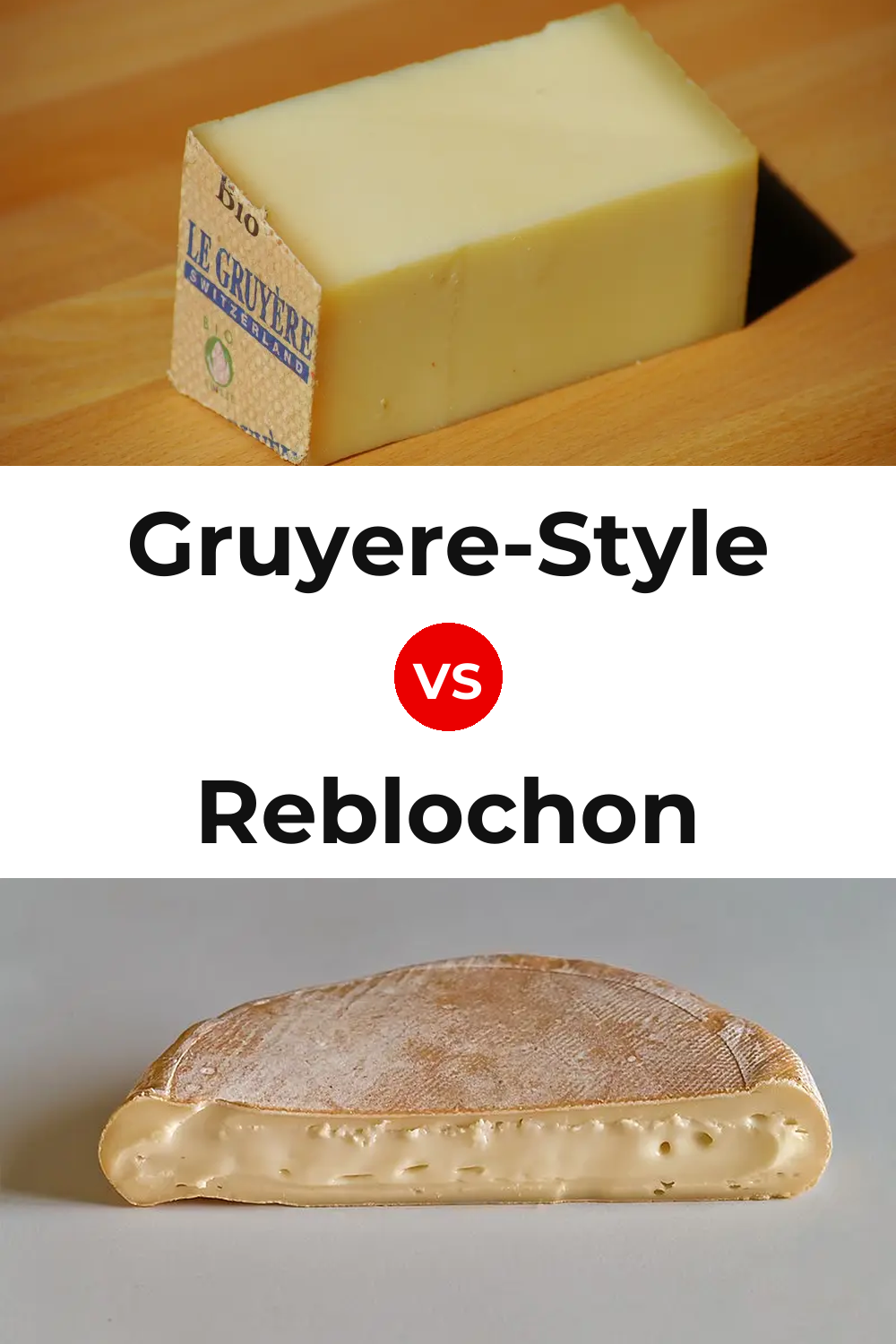 Gruyere-Style Cheese vs Reblochon Cheese Pinterest comparison