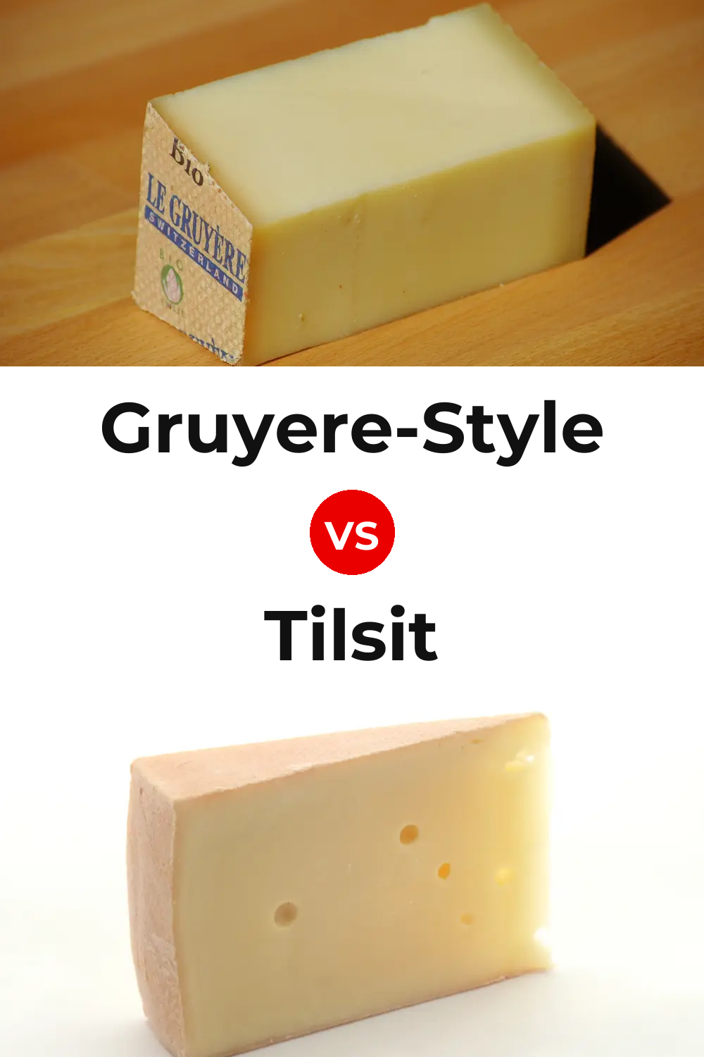 Gruyere-Style Cheese vs Tilsit Cheese Pinterest comparison