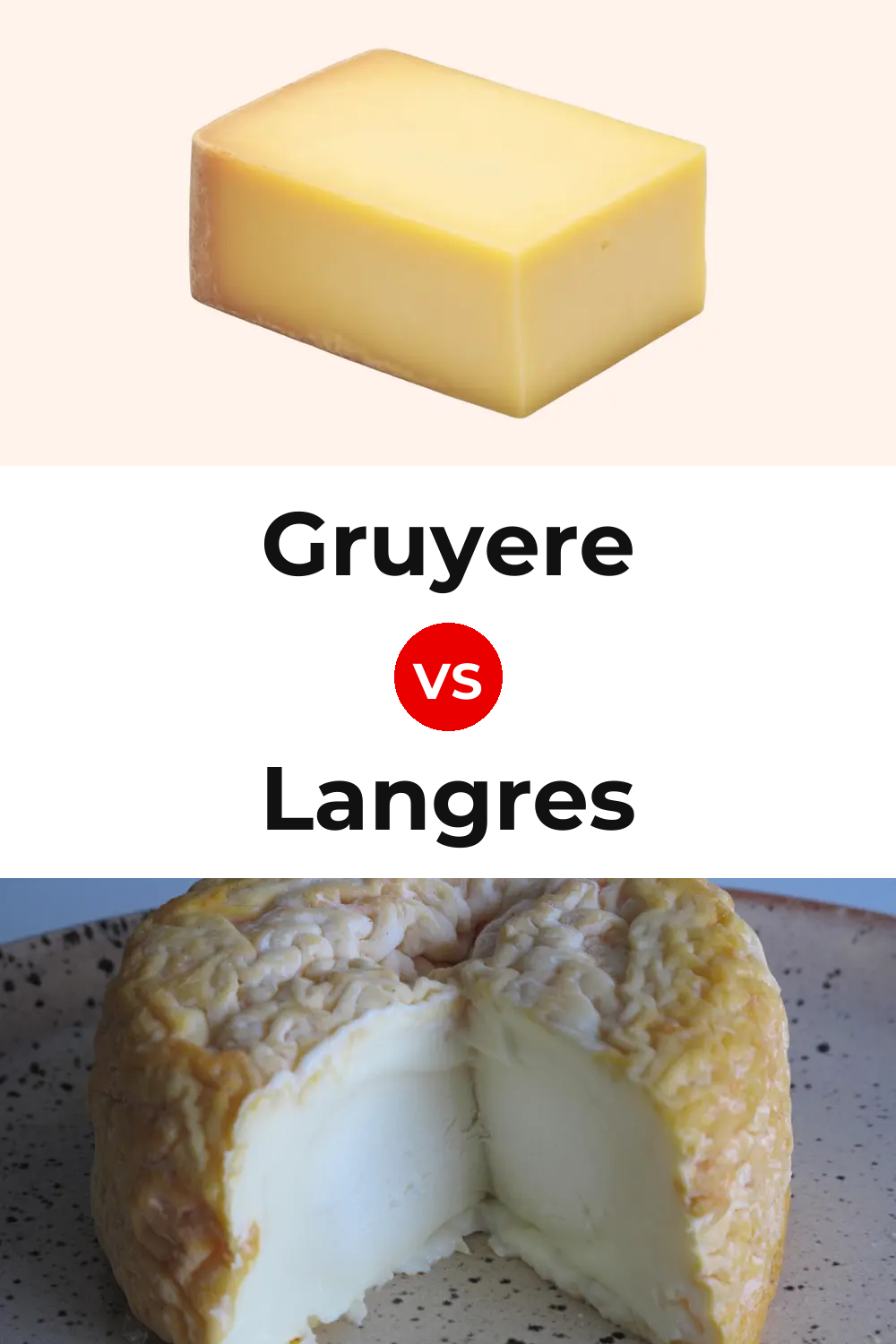 American Gruyere Cheese vs Langres Cheese Pinterest comparison