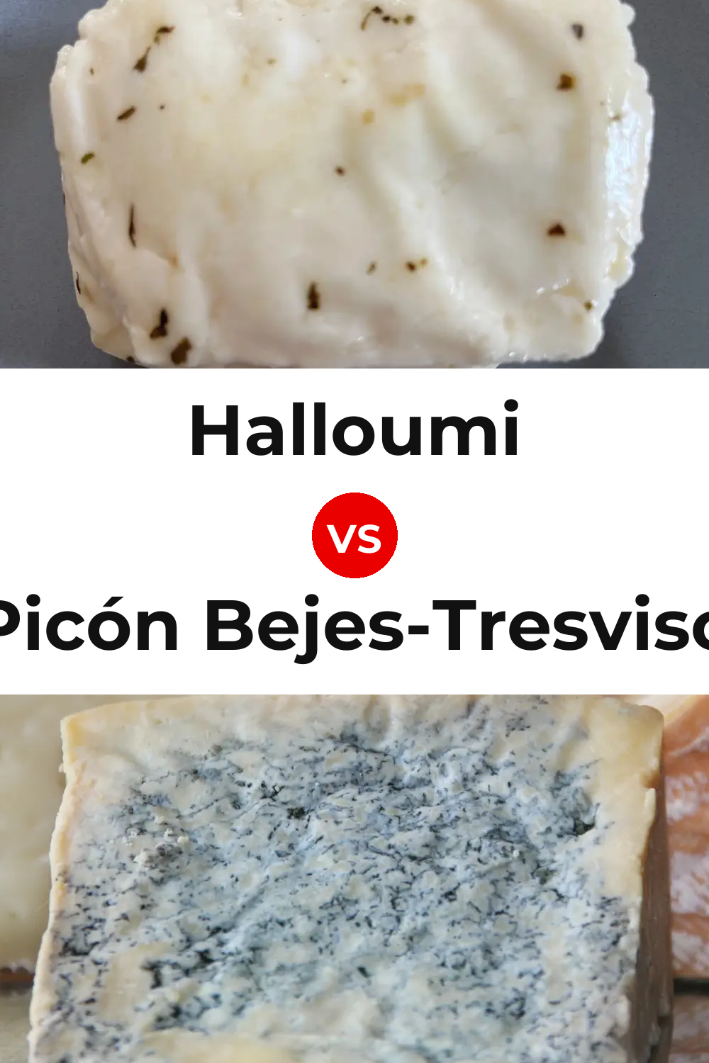 Halloumi Cheese vs Picón Bejes-Tresviso Cheese Pinterest comparison