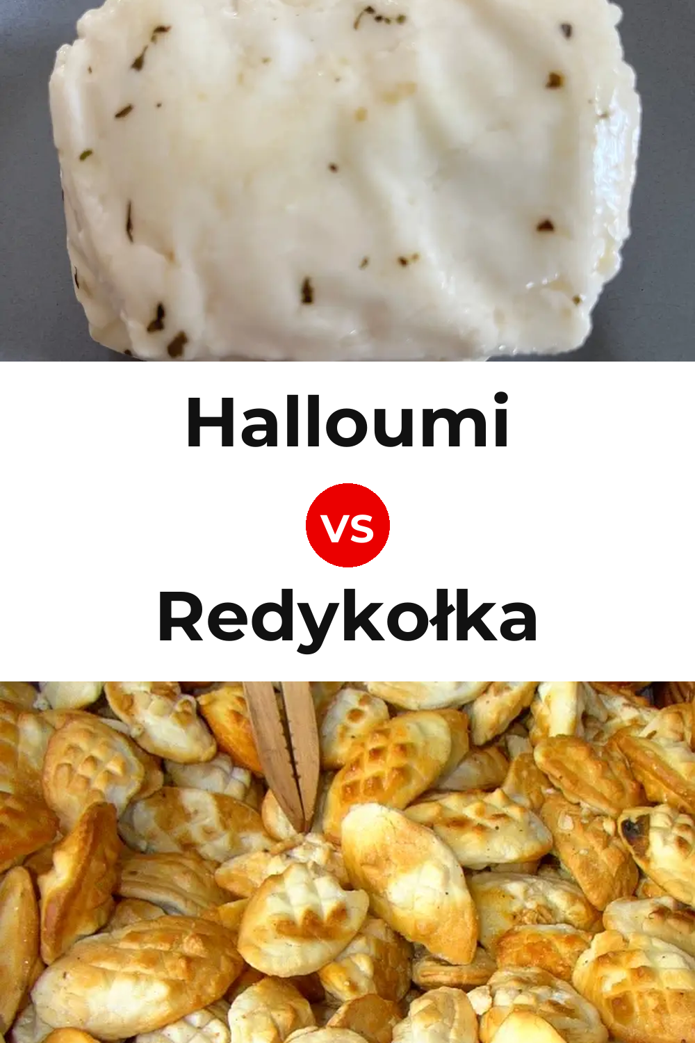 Halloumi Cheese vs Redykołka Cheese Pinterest comparison