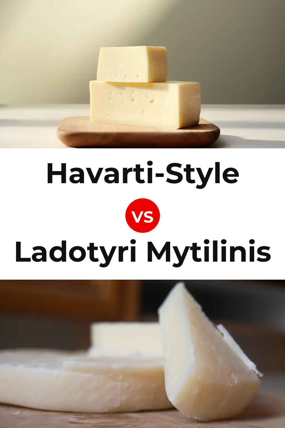 Havarti-Style Cheese vs Ladotyri Mytilinis Cheese Pinterest comparison