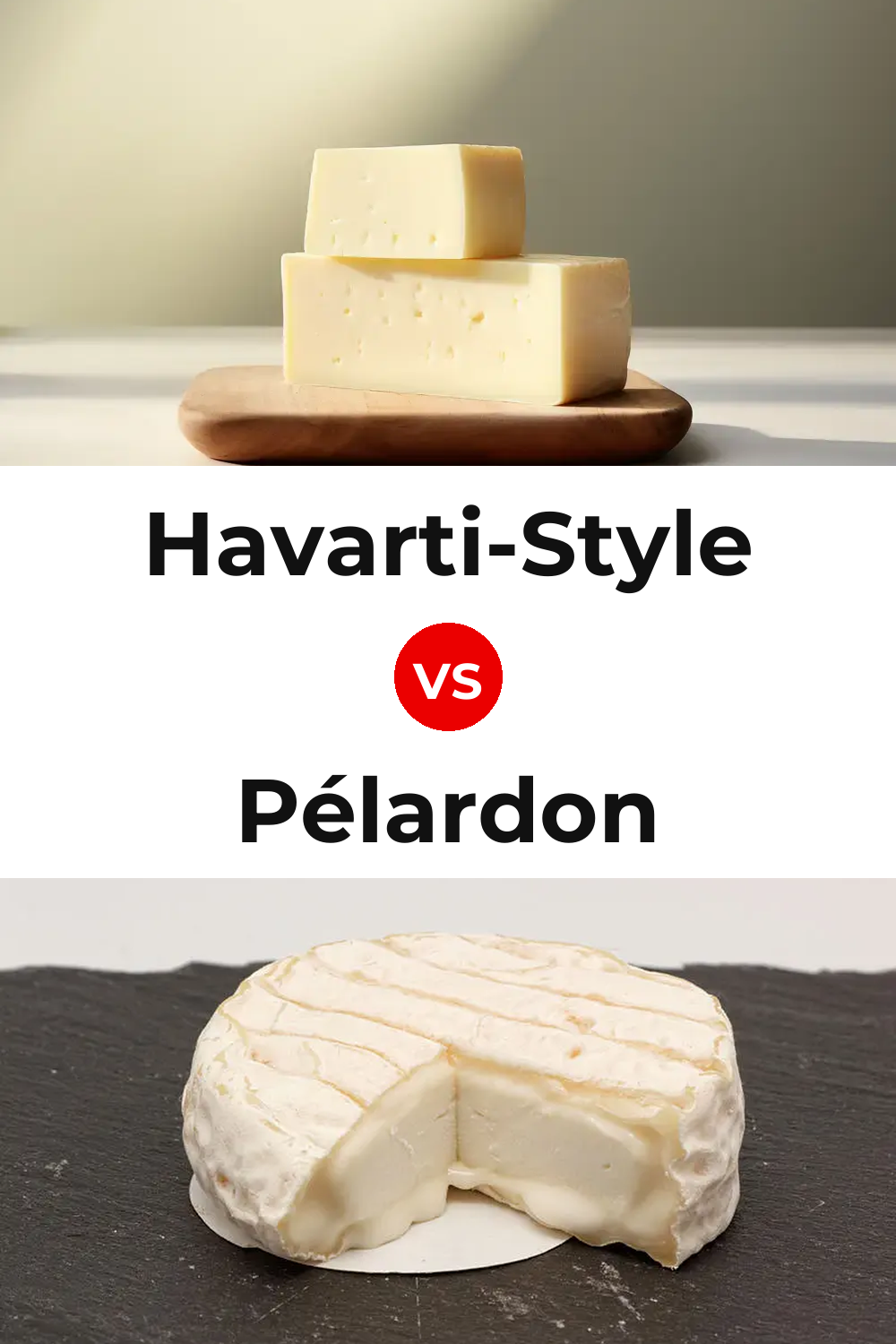 Havarti-Style Cheese vs Pélardon Cheese Pinterest comparison