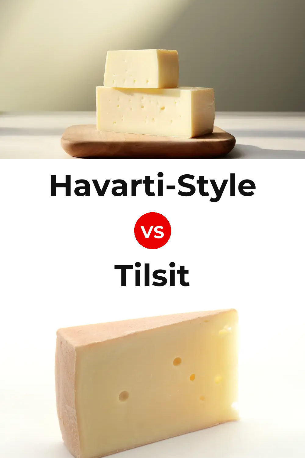 Havarti-Style Cheese vs Tilsit Cheese Pinterest comparison