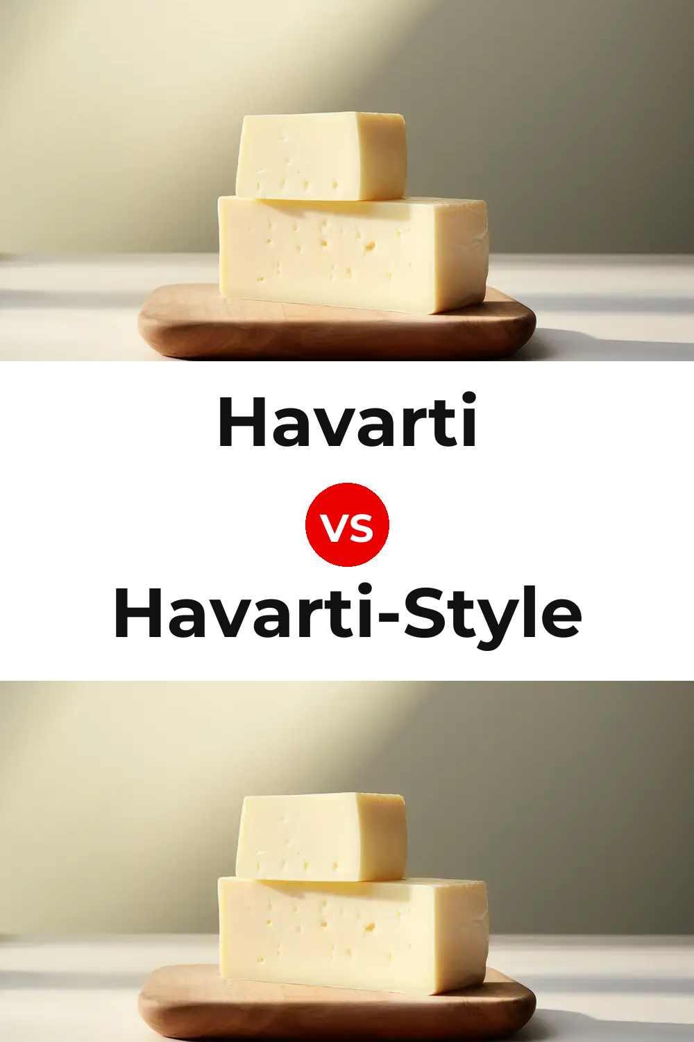 Havarti Cheese vs Havarti-Style Cheese Pinterest comparison