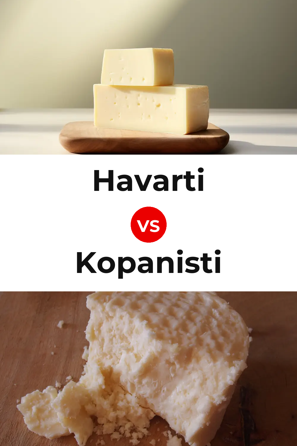Havarti Cheese vs Kopanisti Cheese Pinterest comparison