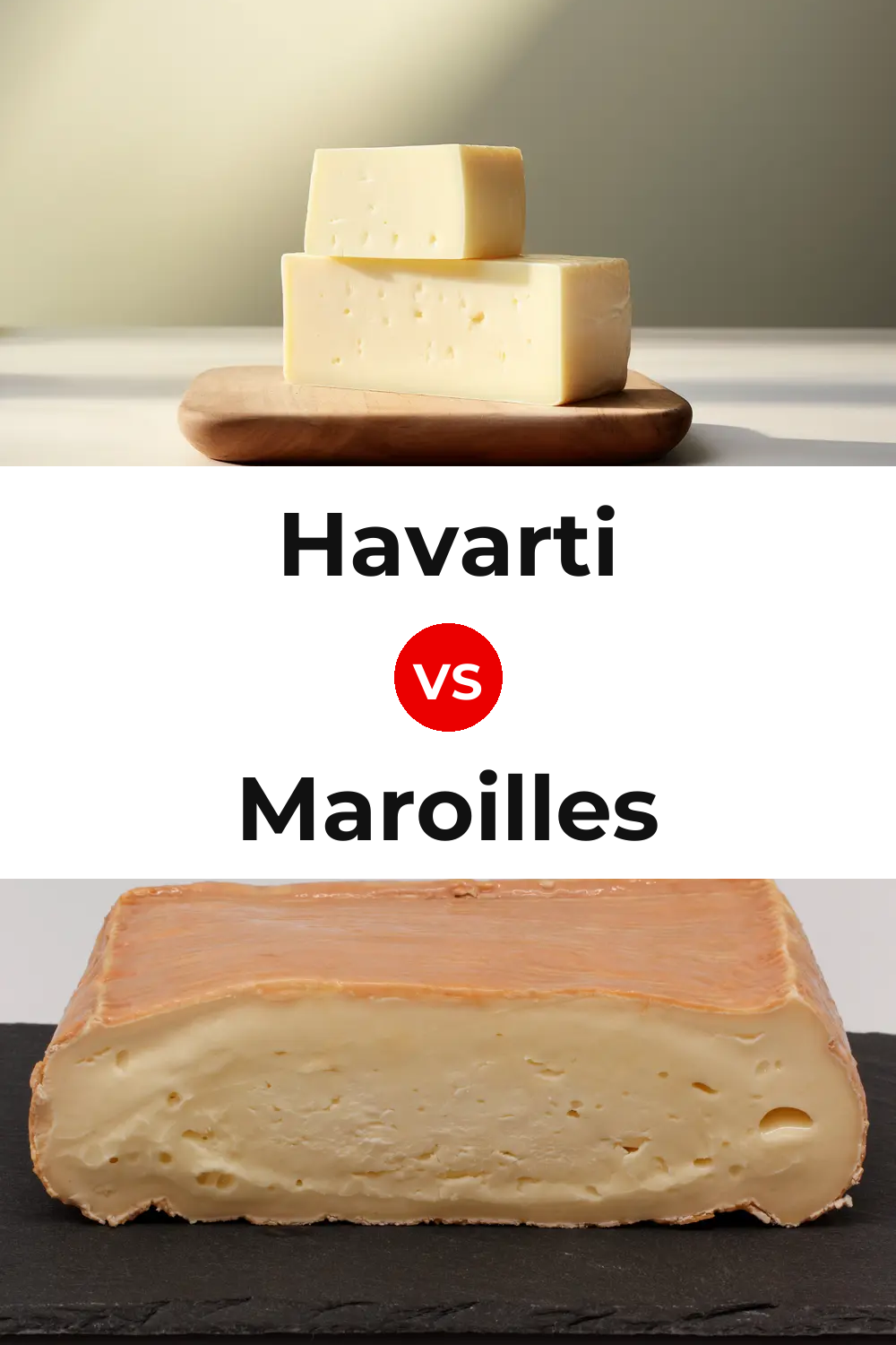 Havarti Cheese vs Maroilles Cheese Pinterest comparison