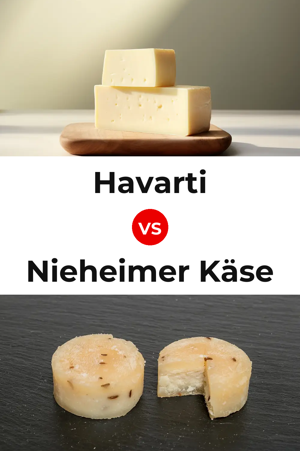Havarti Cheese vs Nieheimer Käse Cheese Pinterest comparison