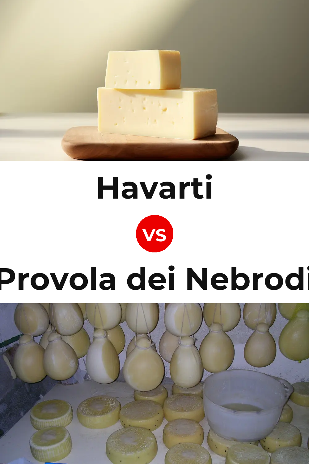 Havarti Cheese vs Provola dei Nebrodi Cheese Pinterest comparison