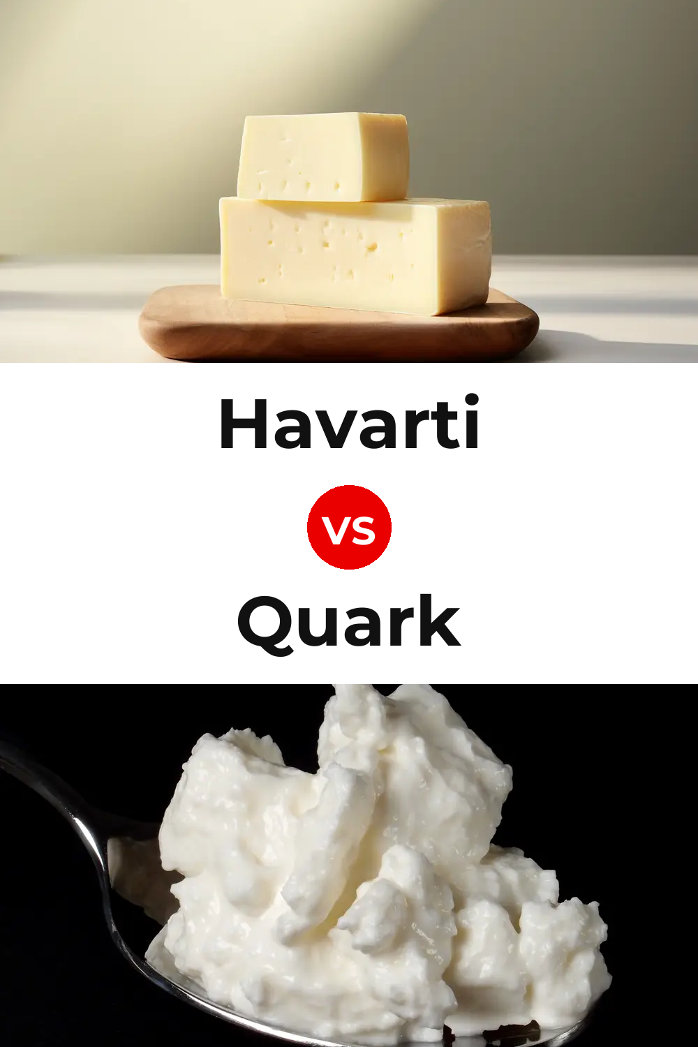 Havarti Cheese vs Quark Cheese Pinterest comparison