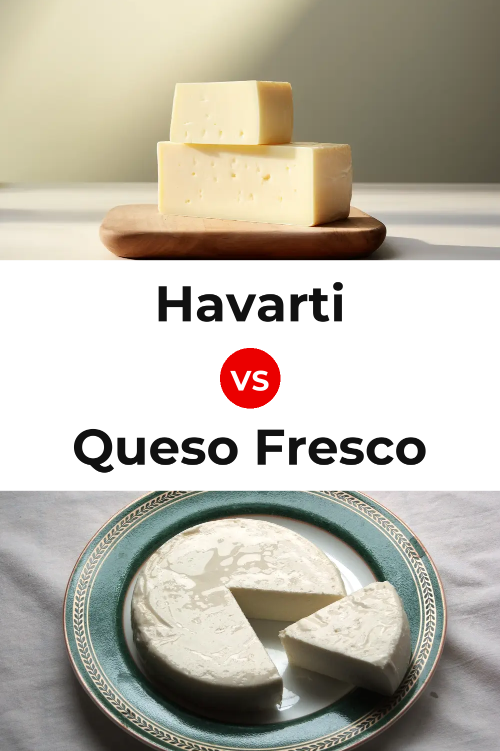 Havarti Cheese vs Queso Fresco Pinterest comparison