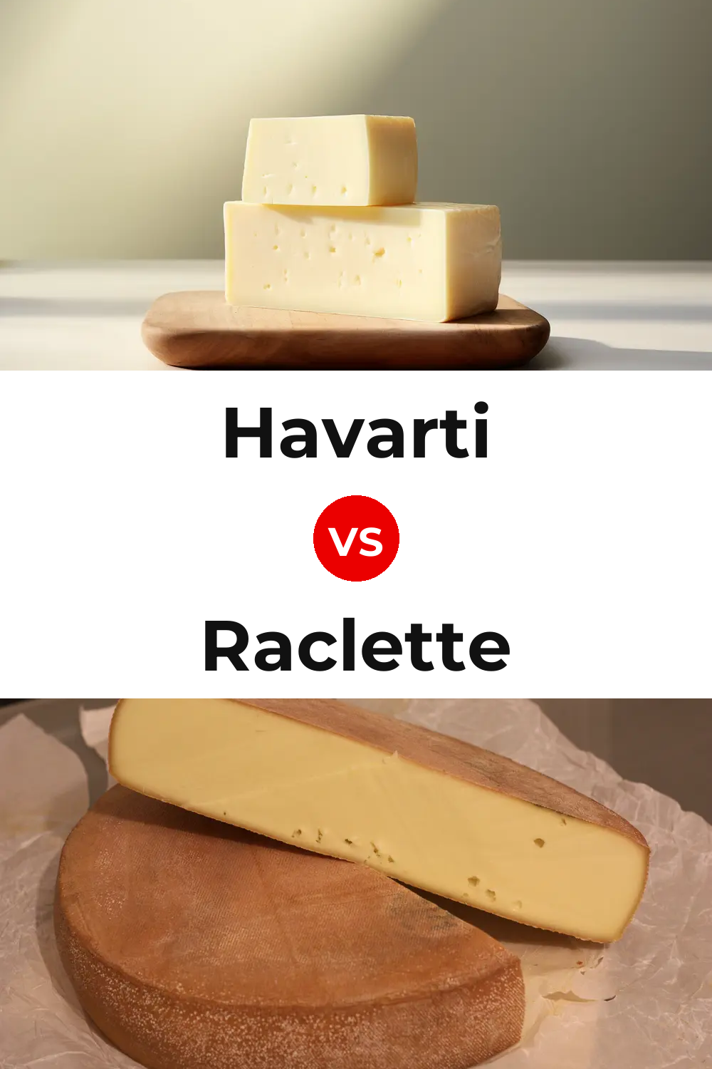 Havarti Cheese vs Raclette Cheese Pinterest comparison