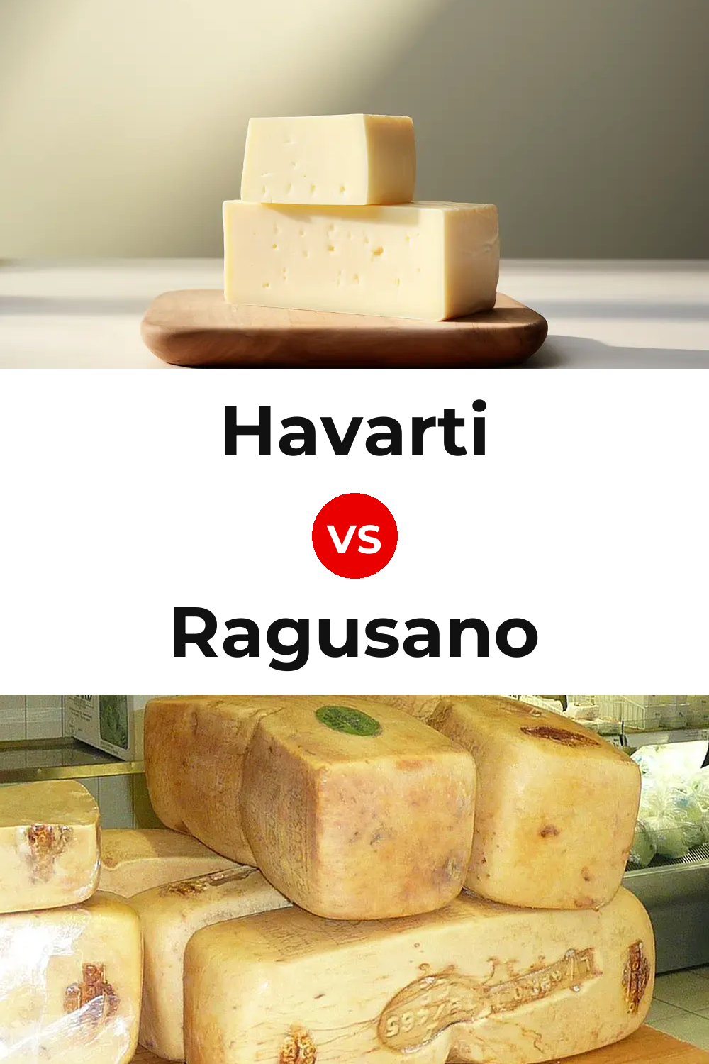 Havarti Cheese vs Ragusano Cheese Pinterest comparison