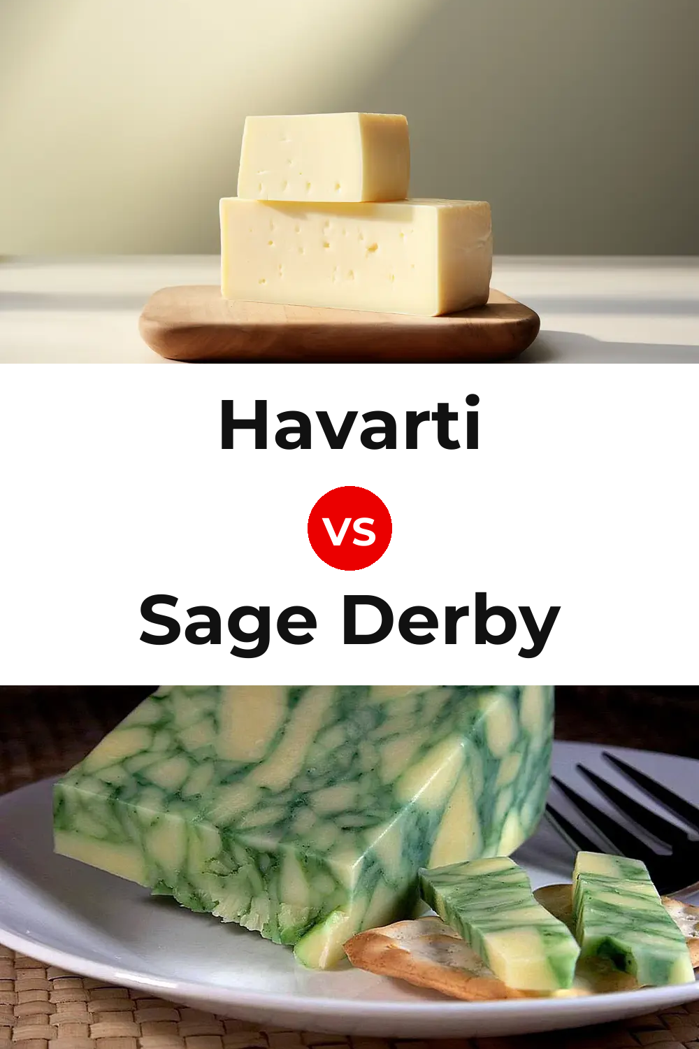 Havarti Cheese vs Sage Derby Cheese Pinterest comparison