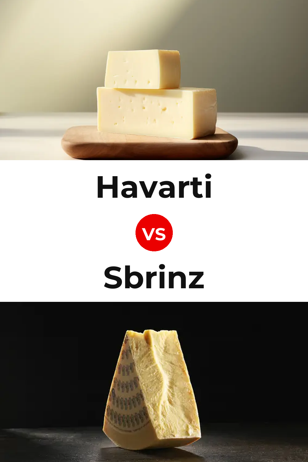 Havarti Cheese vs Sbrinz Cheese Pinterest comparison