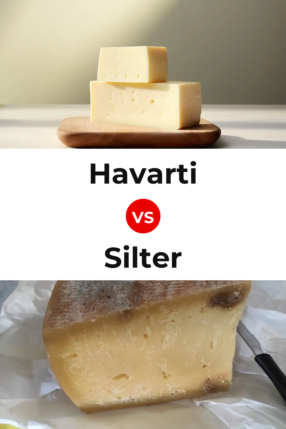 Havarti Cheese vs Silter Cheese Pinterest comparison