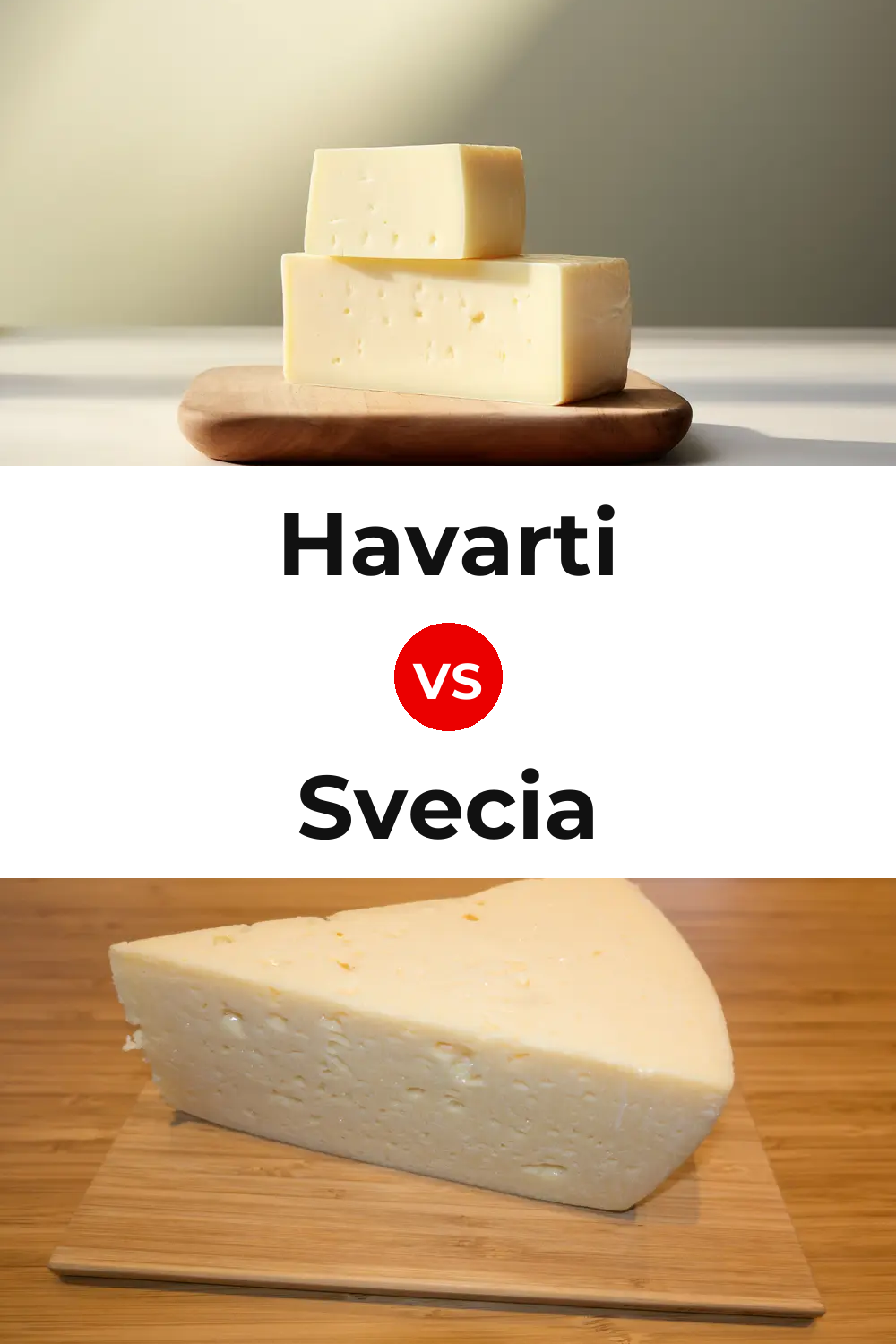 Havarti Cheese vs Svecia Cheese Pinterest comparison