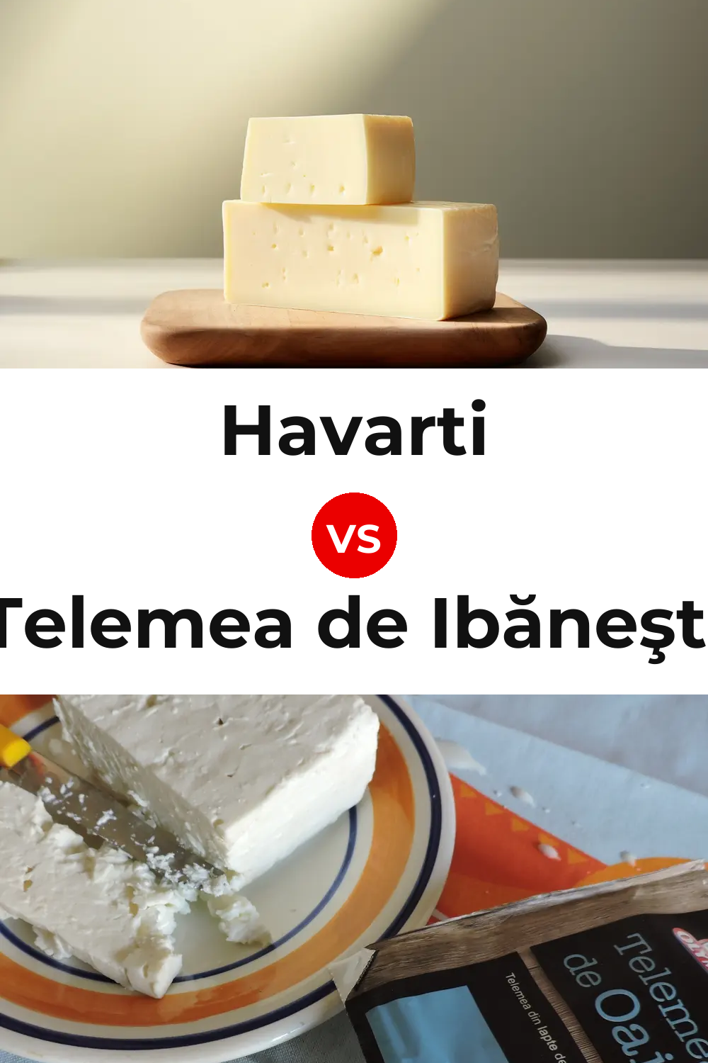Havarti Cheese vs Telemea de Ibăneşti Cheese Pinterest comparison