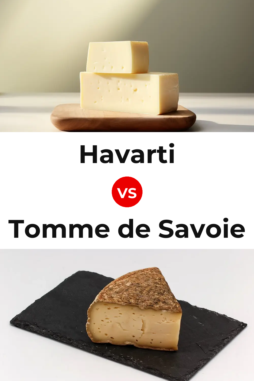 Havarti Cheese vs Tomme de Savoie Cheese Pinterest comparison