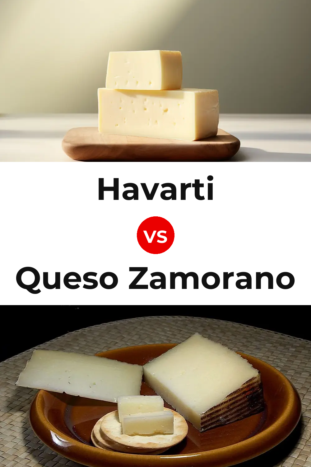Havarti Cheese vs Queso Zamorano Pinterest comparison