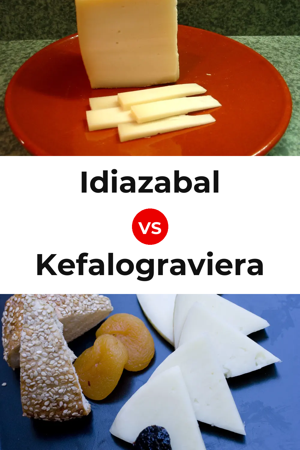 Idiazabal Cheese vs Kefalograviera Cheese Pinterest comparison