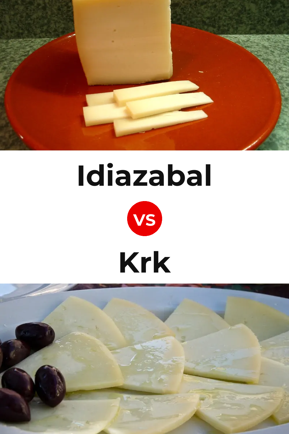 Idiazabal Cheese vs Krk Cheese Pinterest comparison