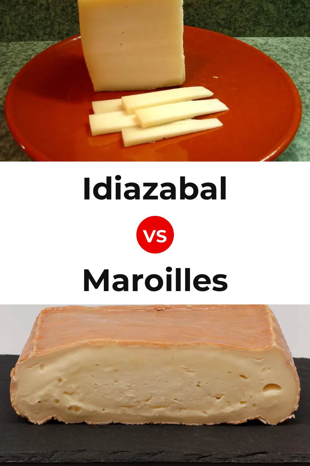 Idiazabal Cheese vs Maroilles Cheese Pinterest comparison